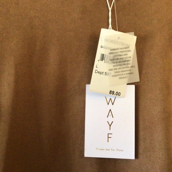 WAYF Large womens dress Brown suede - Picture 3 of 3